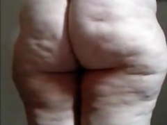 Fat Brazilian Granny show your ass and pussy