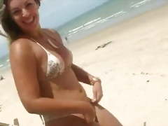 Nice Milf at the brazilian beach