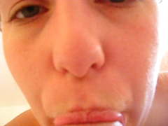 Cock worshiping BBW lots of pre-cum