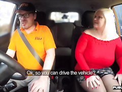 Fat mom brit publicly rides and sucks