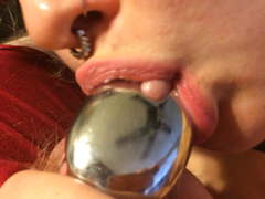 Hotvixenwifey Sucks Chastity Cage, Locked Blowjob Cuckold